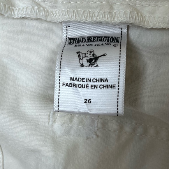 True Religion White/Grey/Tan Camo Brisbane Skinny Utility style - Size 26 - Picture 10 of 11